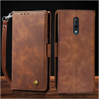 Oneplus 7 Pro Premium PU Leather Wallet flip Cover Case By Excelsior