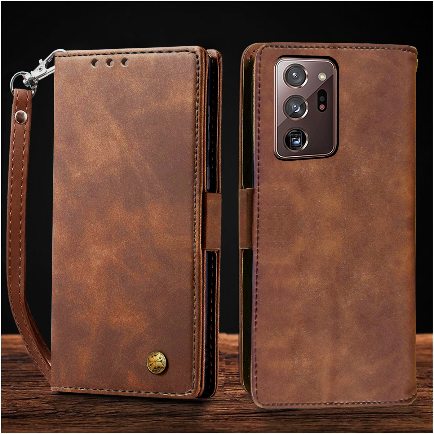 Samsung Galaxy Note 20 Ultra Premium Leather Wallet flip Cover Case By Excelsior