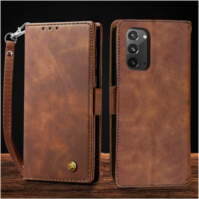 Excelsior Premium Leather Wallet flip Cover Case For Samsung Galaxy Note 20