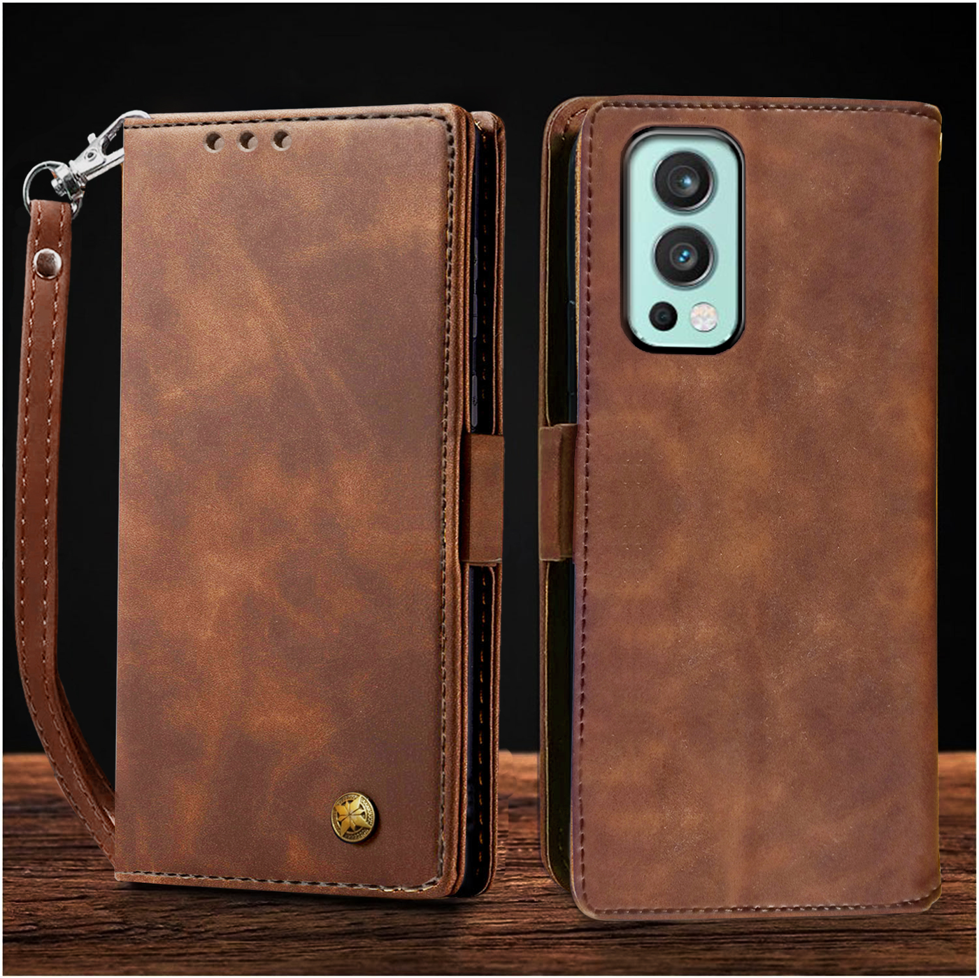 Oneplus Nord 2 Premium PU Leather Wallet flip Cover Case By Excelsior