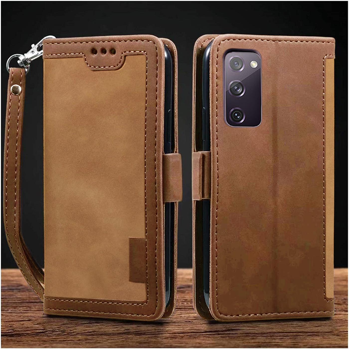 Excelsior Premium Leather Wallet flip Cover Case For Samsung Galaxy S20 FE