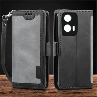 Moto Edge 50 Fusion | Moto G85 Premium PU Leather Wallet flip Cover Case By Excelsior