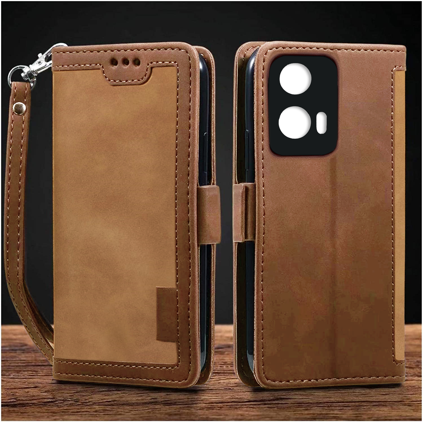 Moto Edge 50 Fusion | Moto G85 Premium PU Leather Wallet flip Cover Case By Excelsior