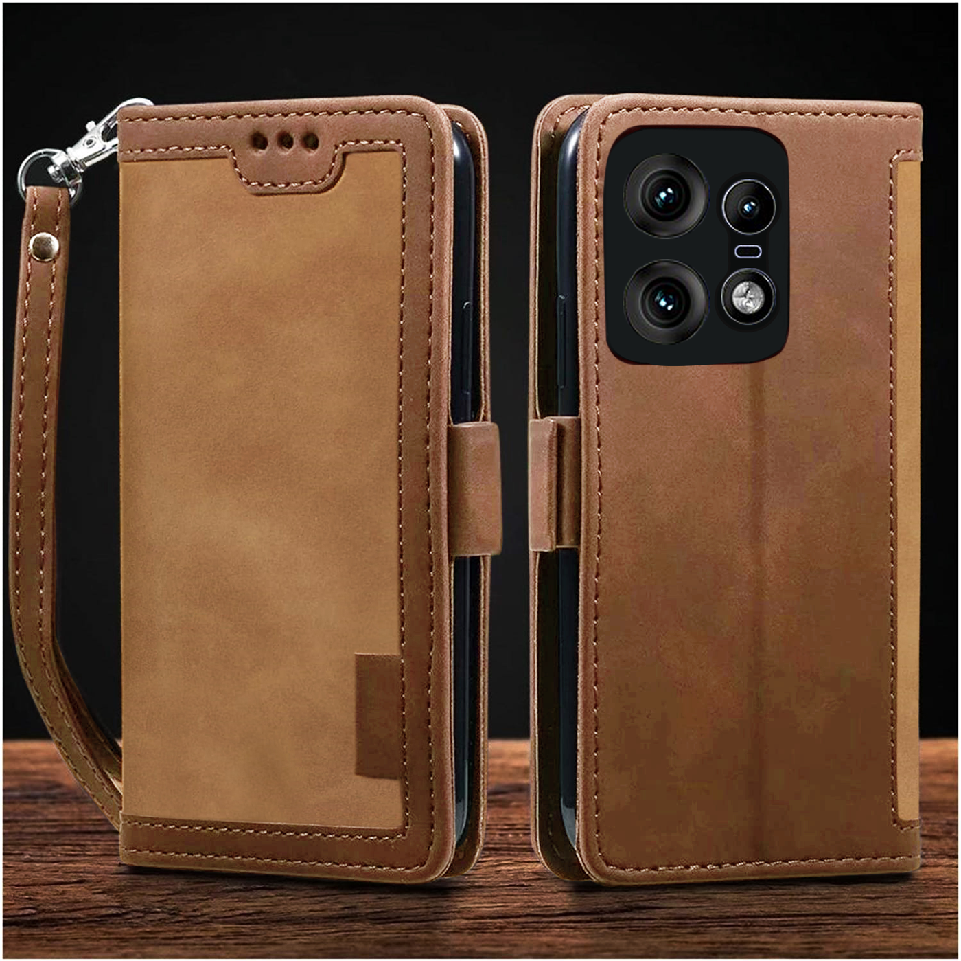 Moto Edge 50 Pro Premium PU Leather Wallet flip Cover Case By Excelsior