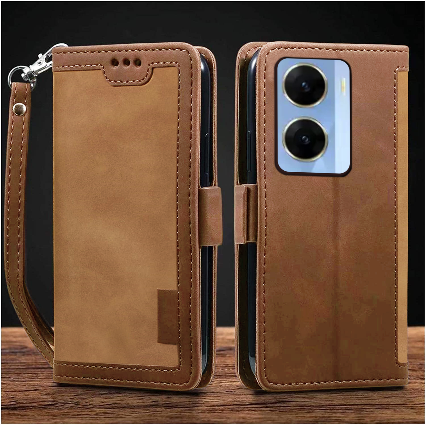 Vivo V29e 5G Premium PU Leather Wallet flip Cover Case By Excelsior