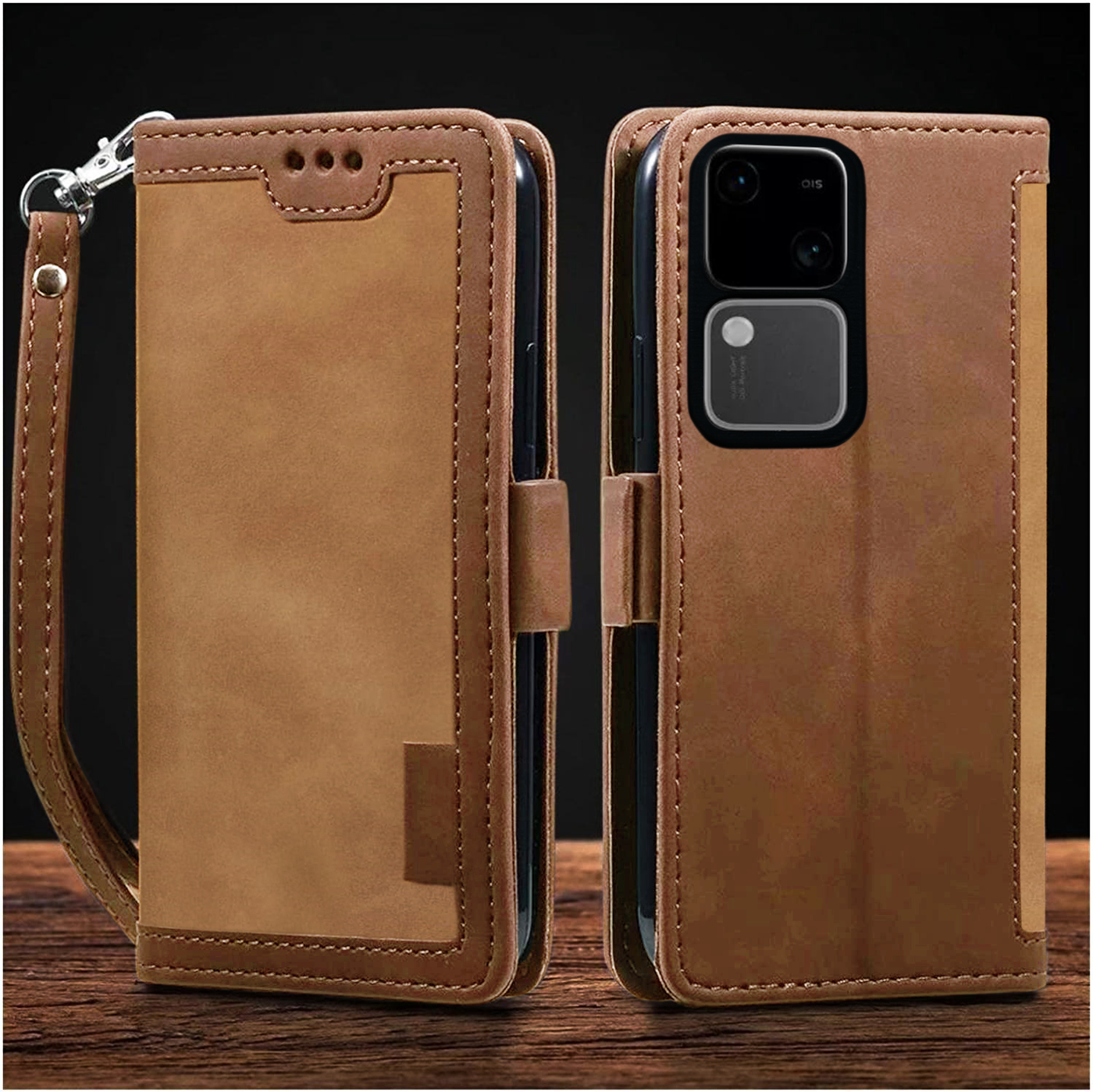 Vivo V30 5G Premium PU Leather Wallet flip Cover Case By Excelsior