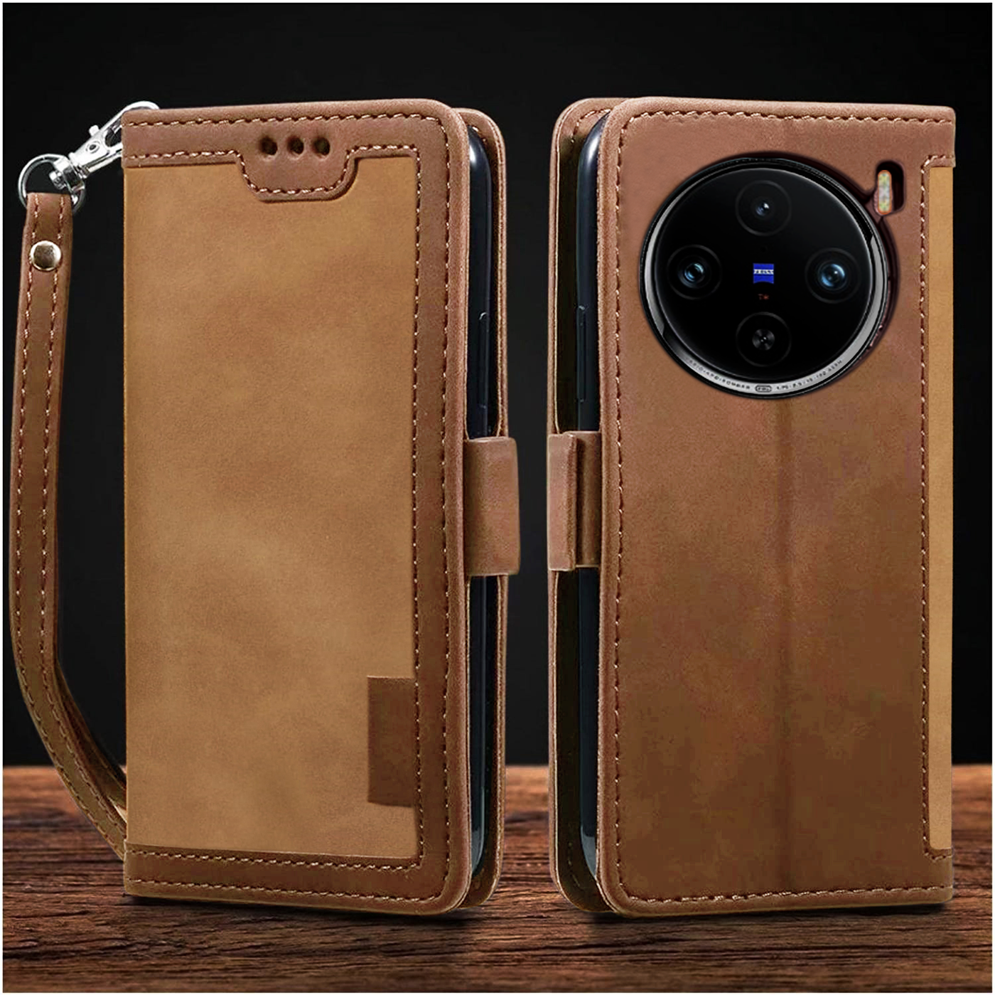 Vivo X100 Pro 5G Premium PU Leather Wallet flip Cover Case By Excelsior