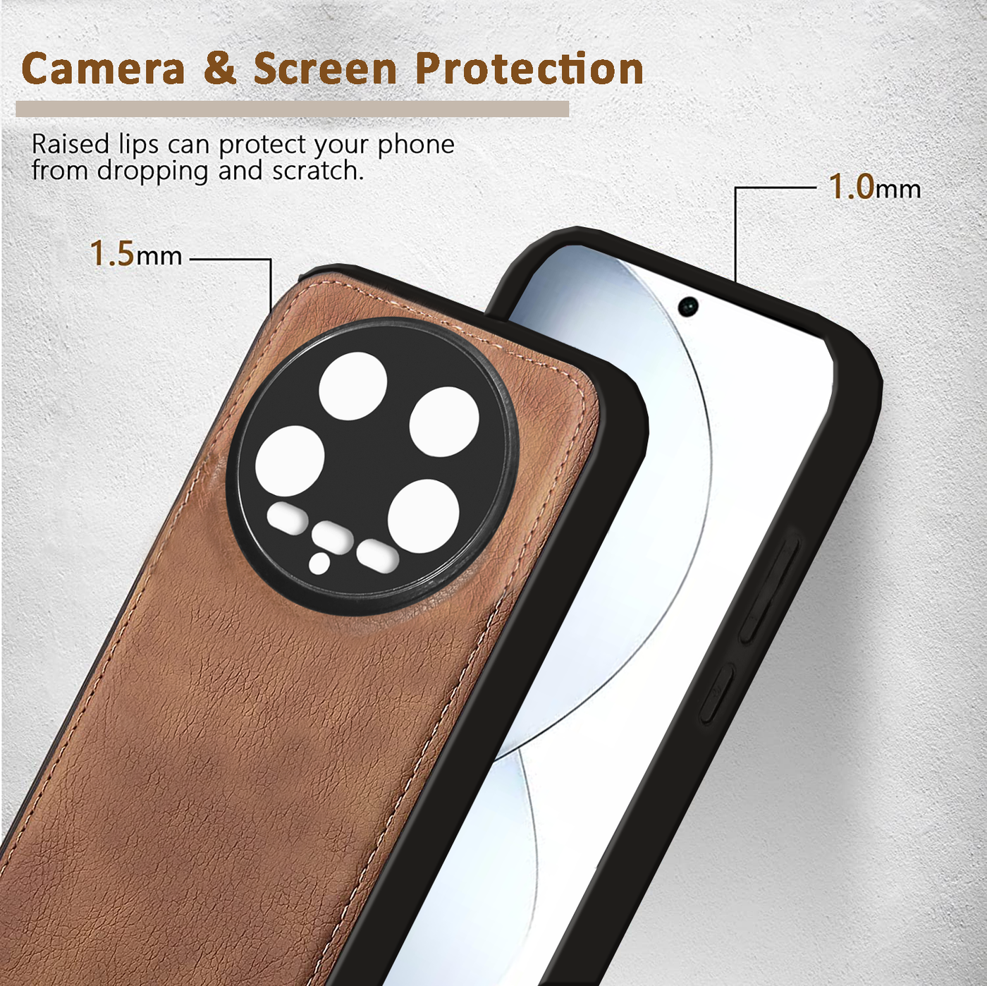 Xiaomi 14 Ultra Premium PU Leather Back Cover Case By Excelsior