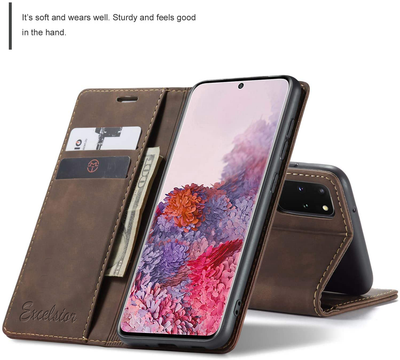 Samsung Galaxy S20 Plus Leather Wallet flip cover with stand function